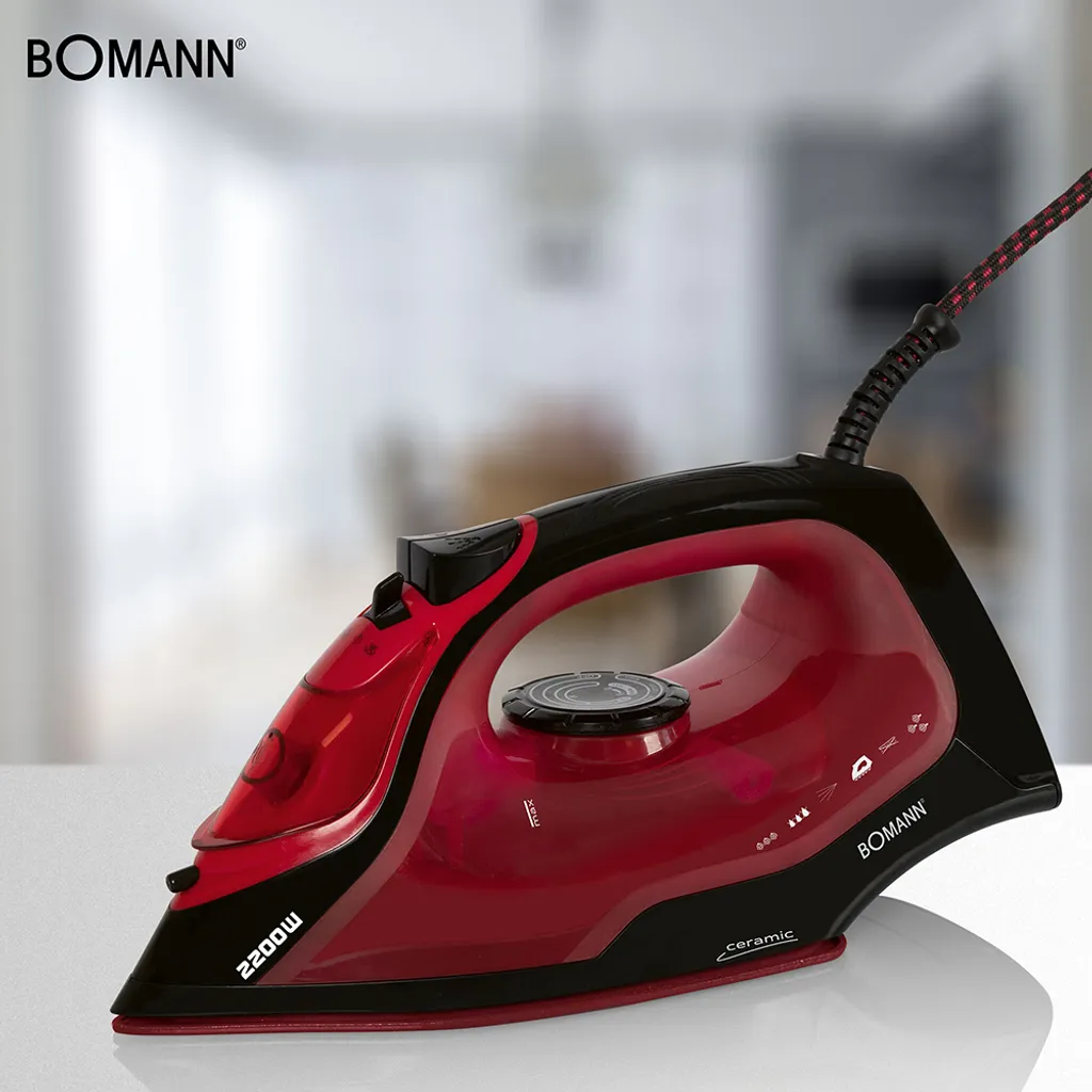 BOMANN Dampfbügelautomat DB 6035 CB Schwarz/rot Dampf Bügeleisen 7 Funktionen 6 BOMANN Dampfbügelautomat DB 6035 CB Schwarz/rot Dampf Bügeleisen 7 Funktionen – Bild 6