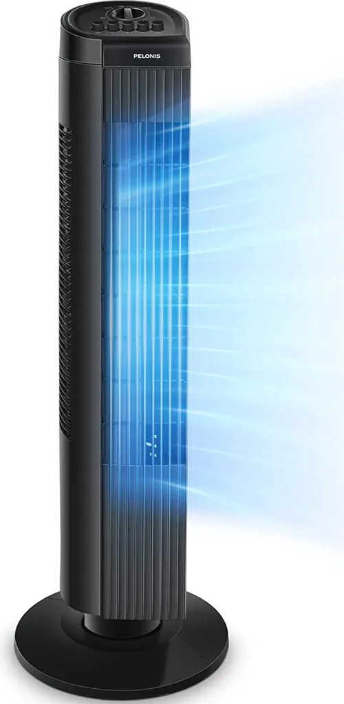 Pelonis Turmventilator, Ventilator Mit 3 Geschwindigkeiten, Ventilator Leise Standventilator Mit 2H Timer & 60° Oszillation, 2-in-1 Lüfter Säulenventilator Nur 52dbA 1 Pelonis Turmventilator, Ventilator Mit 3 Geschwindigkeiten, Ventilator Leise Standventilator Mit 2H Timer & 60° Oszillation, 2-in-1 Lüfter Säulenventilator Nur 52dbA