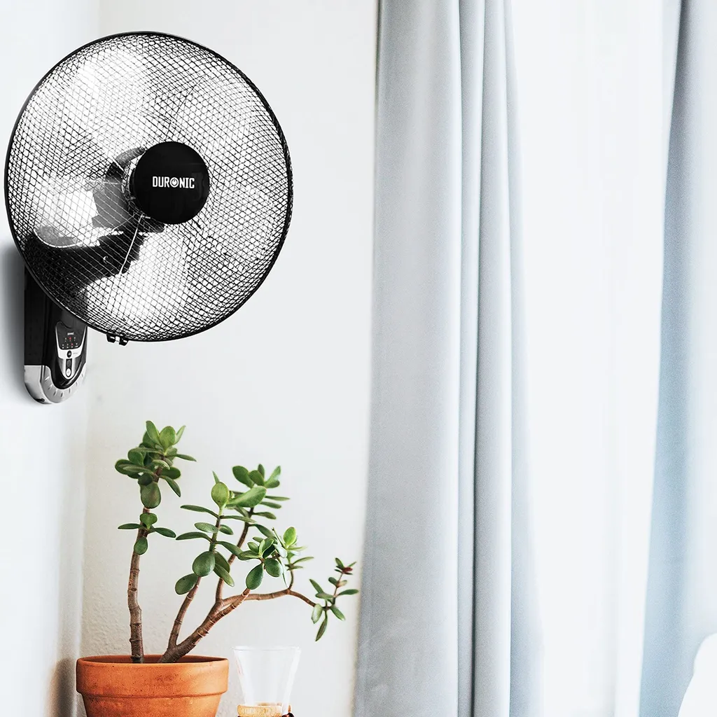 Duronic FN55 Wandventilator 60W - Durchmesser: 40 Cm Timer Und Fernbedienung 3 Geschwindigkeiten - Kompakter Und Leiser Ventilator Für Zuhause Und Büro 5 Duronic FN55 Wandventilator 60W - Durchmesser: 40 Cm Timer Und Fernbedienung 3 Geschwindigkeiten - Kompakter Und Leiser Ventilator Für Zuhause Und Büro – Bild 5