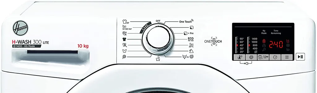 Hoover H-WASH 300 H3W4 4102DE/1-S Waschmaschine / 10 Kg / 1400 U/Min / Smarte Bedienung Mit NFC-Technologie / Symbolblende / Minutengenaue Restlaufzeitanzeige 3 Hoover H-WASH 300 H3W4 4102DE/1-S Waschmaschine / 10 Kg / 1400 U/Min / Smarte Bedienung Mit NFC-Technologie / Symbolblende / Minutengenaue Restlaufzeitanzeige – Bild 3
