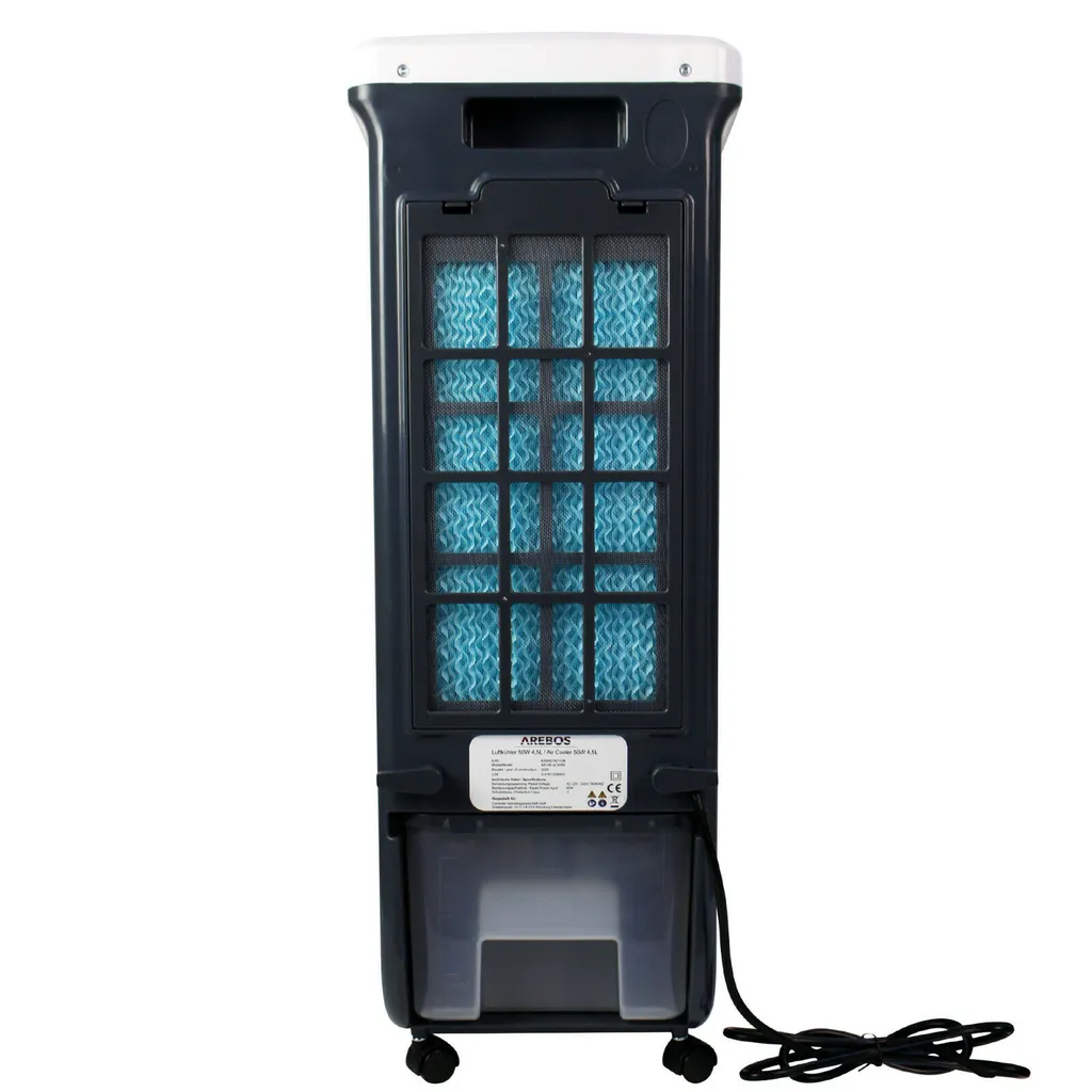 AREBOS, 4in1 Aircooler Luftkühler, Luftreiniger, Luftbefeuchter, Ventilator, Mobile Klimaanlage, 4,5L 9 AREBOS, 4in1 Aircooler Luftkühler, Luftreiniger, Luftbefeuchter, Ventilator, Mobile Klimaanlage, 4,5L – Bild 9