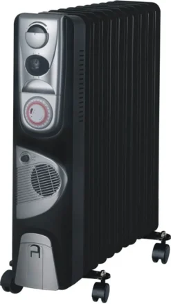 Guzzanti GZ411BTF, Öl-Heizlüfter, Öl, Indoor, Flur, Schwarz, Drehregler