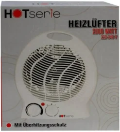 Heizlüfter HOTSerie Weiß 2000 Watt Ventilator Schnellheizer -Luft Wrame Haus Geschaft 09ae36cf7602abcfd839663c90fc7182