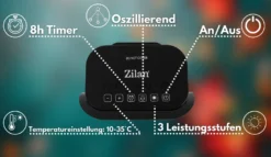 Zilan Keramik Heizlüfter | Heizstrahler | Oszillierend | 2 Leistungsstufen | 8h Timer | Fernbedienung | LED Display | Temperatureinstellung Von 10-35°C | 2000 Watt | 10 Zilan Keramik Heizlüfter | Heizstrahler | Oszillierend | 2 Leistungsstufen | 8h Timer | Fernbedienung | LED Display | Temperatureinstellung Von 10-35°C | 2000 Watt | -Luft Wrame Haus Geschaft 0a44ac01738857c2a81ba5c49d0ab654