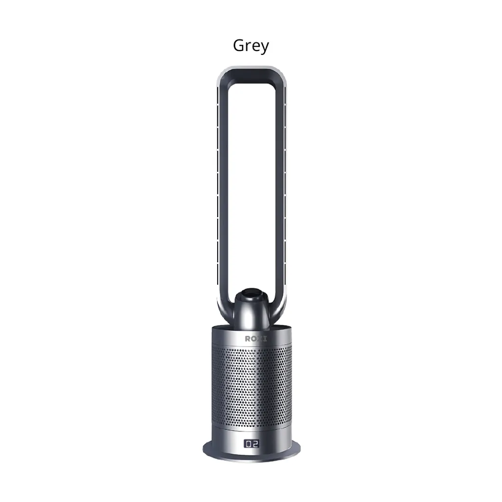 ROZI Turmventilator 120° Luftfilterung Negative Ionen 35W EU, Grau 2 ROZI Turmventilator 120° Luftfilterung Negative Ionen 35W EU, Grau – Bild 2