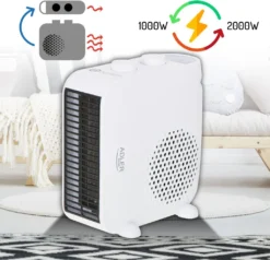 Adler Heizlüfter 3 Stufen Kalt/1000/2000 Watt Liegend Und Stehend Verwendbar Schwarz Thermostat -Luft Wrame Haus Geschaft 0b63dde5da05f1e694980da29963708e