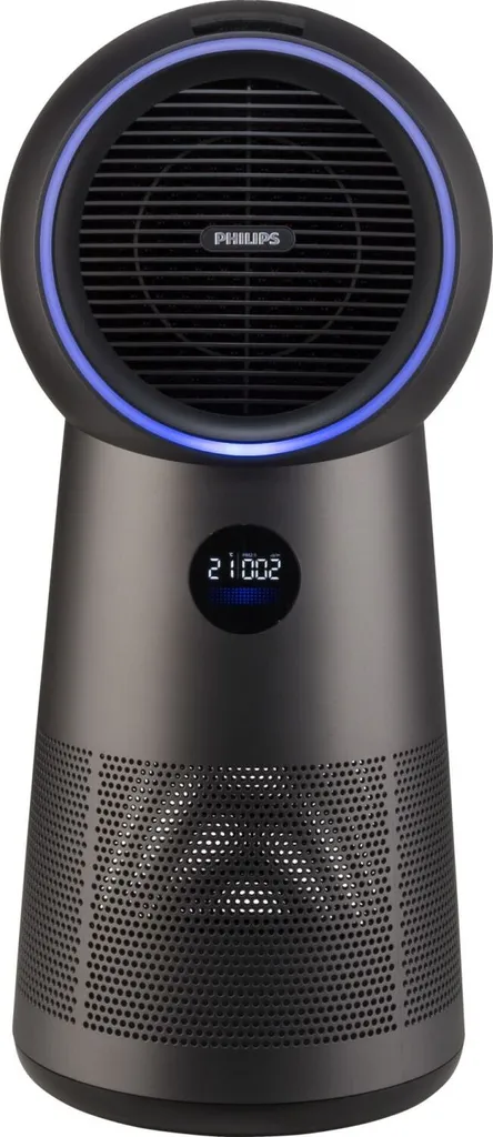 Philips Luftreiniger 3 In 1 AMF220/15 Lüfter 7,5-15-25; Heizung 1250-1500-2200 W, Geeignet Für Räume Bis 42 M², Schwarz 1 Philips Luftreiniger 3 In 1 AMF220/15 Lüfter 7,5-15-25; Heizung 1250-1500-2200 W, Geeignet Für Räume Bis 42 M², Schwarz