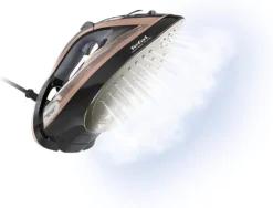 Tefal Ultimate Pure FV9845 Dampfbgeleisen (Dampfbgeleisen, Durilium Autoclean Soleplate, 3 M, 260 G/min, Schwarz, Kupfer, 60 G/min) -Luft Wrame Haus Geschaft 0d669fe40aaa61d67e1571c9572fd735