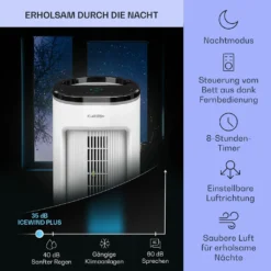 Klarstein Mobiles Klimagerät Ohne Abluftschlauch - Luftkühler Mit Wasser Ventilator Luftbefeuchter Luftreiniger Funktion - 7L Wassertank - Air Cooler Klimaanlage Mobil Mit Fernbedienung - Weiß 9 Klarstein Mobiles Klimagerät Ohne Abluftschlauch - Luftkühler Mit Wasser Ventilator Luftbefeuchter Luftreiniger Funktion - 7L Wassertank - Air Cooler Klimaanlage Mobil Mit Fernbedienung - Weiß -Luft Wrame Haus Geschaft 0eeeb592d42eadcb32db599b592f86ca