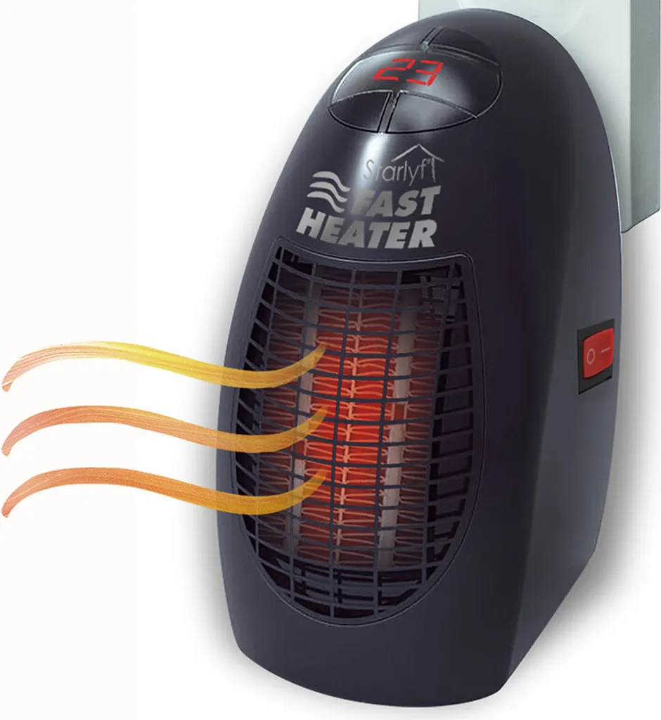 Starlyf® Fast Heater - 400W Tragbare Und Leistungsstarke Steckdosen-Mini-Heizung Schwarz - Original Aus Der TV-Werbung 1 Starlyf® Fast Heater - 400W Tragbare Und Leistungsstarke Steckdosen-Mini-Heizung Schwarz - Original Aus Der TV-Werbung