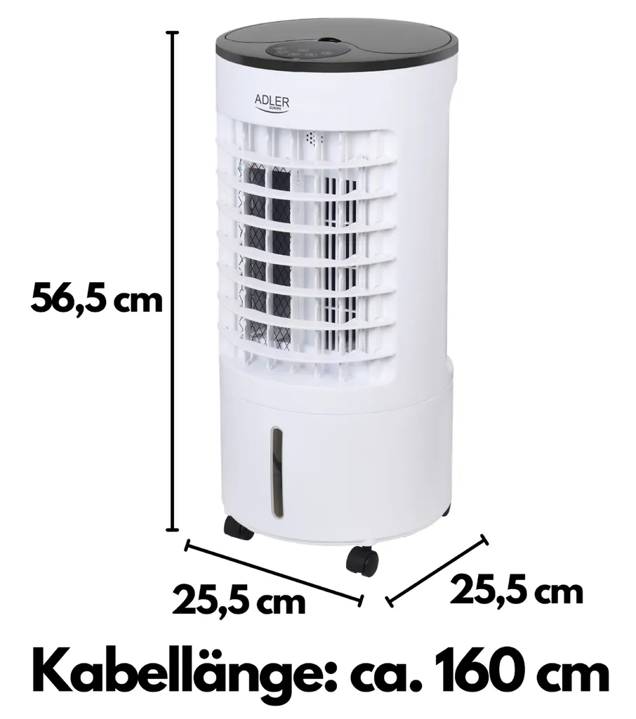 Adler Echos Aircooler 5,5 L Wassertank | 3 Modi Mit Fernbedienung 7 Adler Echos Aircooler 5,5 L Wassertank | 3 Modi Mit Fernbedienung – Bild 7