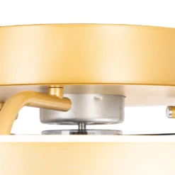 QAZQA - Modern Deckenventilator Mit Beleuchtung Messing Inkl. LED Mit Fernbedienung - Maddy Dimmer I Dimmbar I Wohnzimmer I Schlafzimmer - Stahl Rund - I (nicht Austauschbare) LED 13 QAZQA - Modern Deckenventilator Mit Beleuchtung Messing Inkl. LED Mit Fernbedienung - Maddy Dimmer I Dimmbar I Wohnzimmer I Schlafzimmer - Stahl Rund - I (nicht Austauschbare) LED -Luft Wrame Haus Geschaft 107650c28dbb3381d258ebe8fc78563c