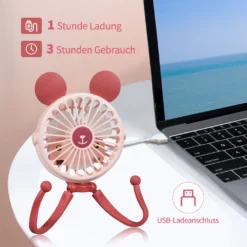 CMYBABEE Tragbare Fan Octopus Ventilator Mit Teleskop Stativ 3-Speed Einstellung Mit Nachtlicht Usb-Lade Geeignet Für Kinderwagen/Camping/Auto Sitz [2022 Neu] -Luft Wrame Haus Geschaft 123a602ebd0d1ee47175113ea506e3b5