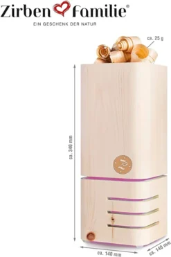 ZIRBENFAMILIE Zirben ROOM FAN / 1076 Aroma-Diffuser -Luft Wrame Haus Geschaft 13402b671b73af11bdf2bed357256226