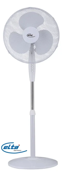 Elta Standventilator 45W Weiß Ventilator Oszillation 122cm Lüfter Luftkühler -Luft Wrame Haus Geschaft 1592f33585fc53ce69bf977033695e39