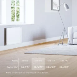 STIEBEL ELTRON Duo-Wandkonvektor CND 100, 1 KW, Für Ca. 10 M², LC-Display, Wochenschaltuhr, 234814 -Luft Wrame Haus Geschaft 17a3bc7f68537ff687d130cf7f2cf2f6