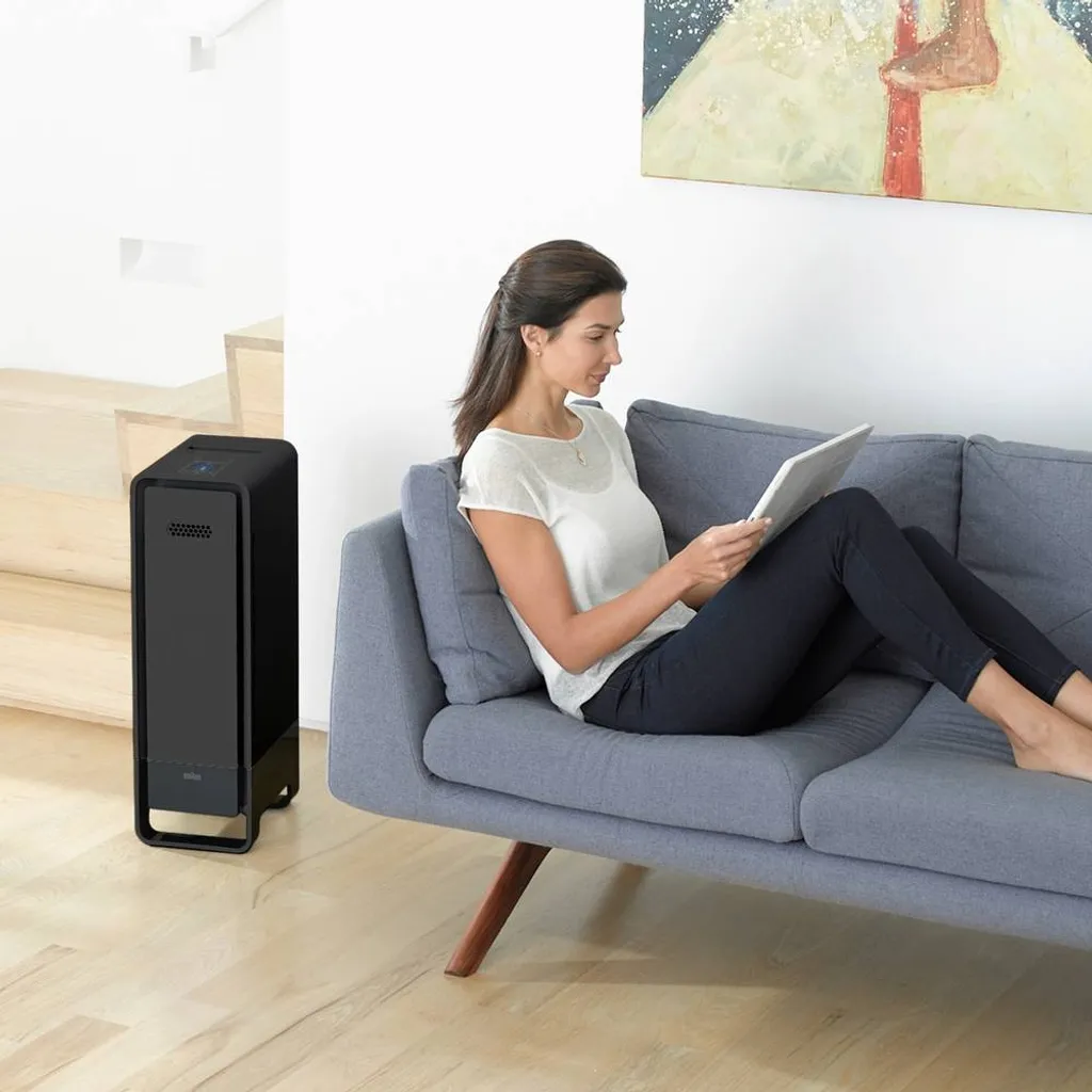 BRAUN Luftreiniger BFD104BE2 SCAN & CLEAN Raumgröße: 129 M² Dreifachfiltrierungssystem Schwarz 4 BRAUN Luftreiniger BFD104BE2 SCAN & CLEAN Raumgröße: 129 M² Dreifachfiltrierungssystem Schwarz – Bild 4