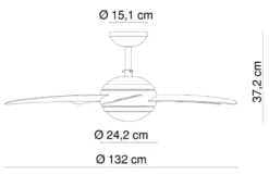 Globo Lighting VENTILATOR Metall Nickel Matt, MDF Wenge, Glas Opal, Fernbedienung, Batterie Inkludiert 2x AAA,, Max. Motorleistung 55W, Optimale Raumnutzung 30m², Abkühlung, Aufheizen, Geschwindigkeitsstufen 80/95/170 RPM, ø: 1320mm, H: 372mm, Exkl. 1x E14 60W 230V 21 Globo Lighting VENTILATOR Metall Nickel Matt, MDF Wenge, Glas Opal, Fernbedienung, Batterie Inkludiert 2x AAA,, Max. Motorleistung 55W, Optimale Raumnutzung 30m², Abkühlung, Aufheizen, Geschwindigkeitsstufen 80/95/170 RPM, ø: 1320mm, H: 372mm, Exkl. 1x E14 60W 230V -Luft Wrame Haus Geschaft 18c63aa70d7907bf1f4bbbc749cd31d5