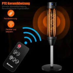 COSTWAY Heizlüfter, 1,2KW/2KW, Elektroheizung, Heizgerät Mit Thermostat & 3 Modi, 40° Oszillation, 10 - 49℃, Schnellerhitzung, Inkl. 8H Timer, LED, 28x28x85cm, Schwarz 13 COSTWAY Heizlüfter, 1,2KW/2KW, Elektroheizung, Heizgerät Mit Thermostat & 3 Modi, 40° Oszillation, 10 - 49℃, Schnellerhitzung, Inkl. 8H Timer, LED, 28x28x85cm, Schwarz -Luft Wrame Haus Geschaft 18d3ea815a0a171c4114b4c6d242e4d9
