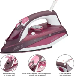 BOMANN Dampfbügelautomat DB 6005 CB Weiß/rot Dampf Bügeleisen 7 Funktionen -Luft Wrame Haus Geschaft 1a821436fc24cb31c07c4e3607f66e0f