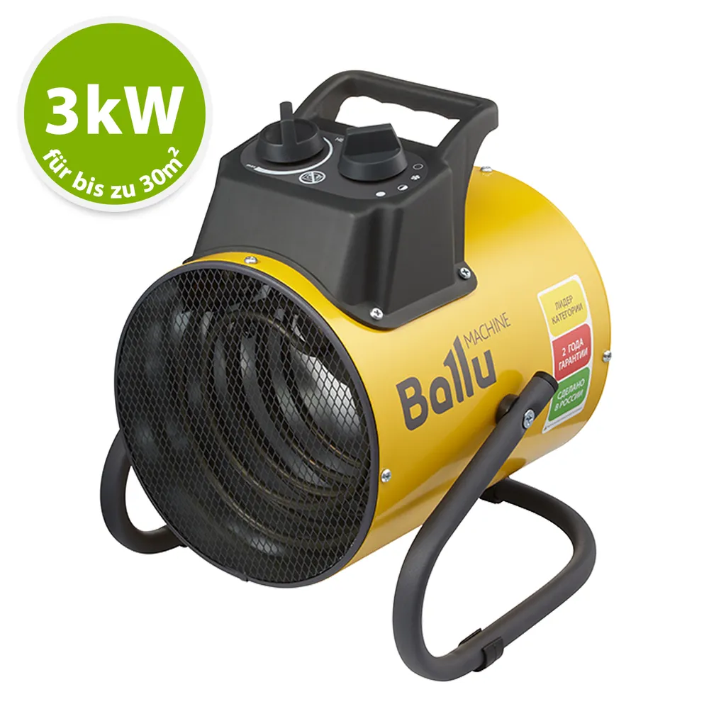Ballu Elektro-Heizlüfter PE2-3 / 3000Watt Elektroheizer Elektroheizung 1 Ballu Elektro-Heizlüfter PE2-3 / 3000Watt Elektroheizer Elektroheizung
