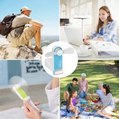 Tragbarer Mini Lüfter Klein Faltbarer Handventilator Wieder Aufladbarer Persönliche Taschenventilator Batterie Betriebener Reise Ventilator USB Schreibtisch-Fan Für Büro, Haus, Outdoor -Luft Wrame Haus Geschaft 1a9dba5abb92cb9aef8901e33c6b3163