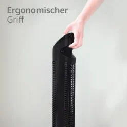 JAP Quebec Oszillierender Leise Turmventilator - 3 Geschwindigkeitsstufen - Drehend - Säulenventilator Mit Timer - Weiß -Luft Wrame Haus Geschaft 1b4369df065e746020169fa85c93d5d5