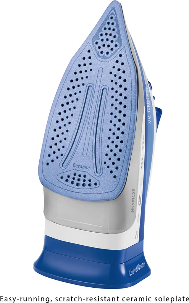 BOMANN Schnurloser Dampfbügelautomat DB 6006 CB Weiß/blau Dampf Bügeleisen 5 BOMANN Schnurloser Dampfbügelautomat DB 6006 CB Weiß/blau Dampf Bügeleisen – Bild 5