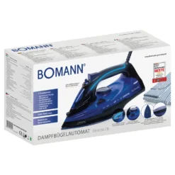 Bomann Dampfbügelautomat DB 6038 CB Schwarz/blau, 2800 W, Superglide -Luft Wrame Haus Geschaft 1ba1a89c92c0a38c55bc030e58653c89