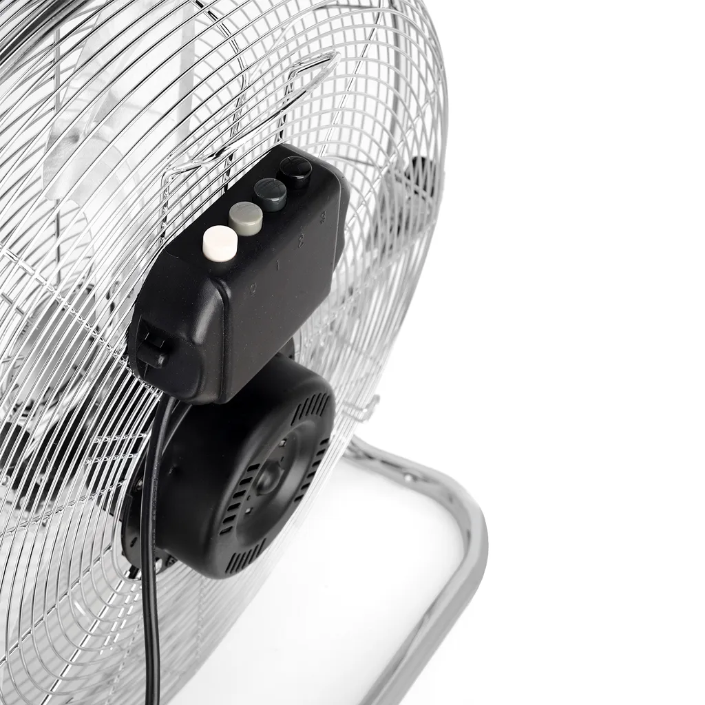 Pro Breeze 50 Cm Bodenventilator Aus Chrom, Ventilator Mit 3 Geschwindigkeitsstufen Und Verstellbaren Ventilatorkopf - Windmaschine Für Fitnessstudio Oder Werkstatt 5 Pro Breeze 50 Cm Bodenventilator Aus Chrom, Ventilator Mit 3 Geschwindigkeitsstufen Und Verstellbaren Ventilatorkopf - Windmaschine Für Fitnessstudio Oder Werkstatt – Bild 5