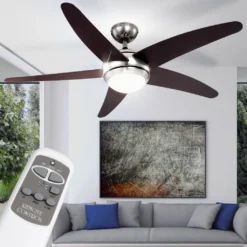 Globo Lighting VENTILATOR Metall Nickel Matt, MDF Wenge, Glas Opal, Fernbedienung, Batterie Inkludiert 2x AAA,, Max. Motorleistung 55W, Optimale Raumnutzung 30m², Abkühlung, Aufheizen, Geschwindigkeitsstufen 80/95/170 RPM, ø: 1320mm, H: 372mm, Exkl. 1x E14 60W 230V 23 Globo Lighting VENTILATOR Metall Nickel Matt, MDF Wenge, Glas Opal, Fernbedienung, Batterie Inkludiert 2x AAA,, Max. Motorleistung 55W, Optimale Raumnutzung 30m², Abkühlung, Aufheizen, Geschwindigkeitsstufen 80/95/170 RPM, ø: 1320mm, H: 372mm, Exkl. 1x E14 60W 230V -Luft Wrame Haus Geschaft 1fcea59d5a308b3cdae4f3d8923b796c