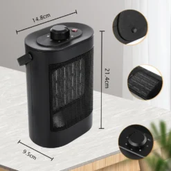 Speed Heizlüfter Energiesparend 1500W, Elektrisch Heizung Mit Drei Leistungsstufen, 120° Oszillation,Sicherheitsabschaltfunktion -Luft Wrame Haus Geschaft 20540429db3a841047650c4df1e1636e