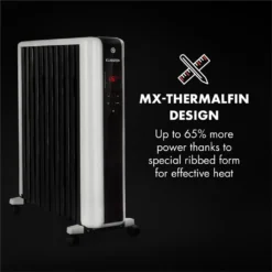 Thermaxx 2500 Ölradiator 2500W 5-35° C 24h-Timer Weiß/schwarz -Luft Wrame Haus Geschaft 213fbb4d702ca5df6e3943a61ff57617