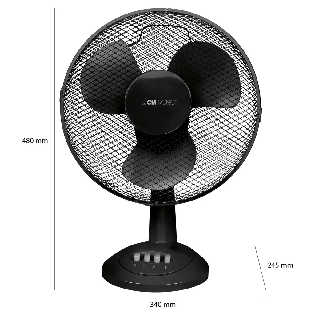CLATRONIC Tisch-Ventilator VL 3602 Durchmesser: 300 Mm 7 CLATRONIC Tisch-Ventilator VL 3602 Durchmesser: 300 Mm – Bild 7