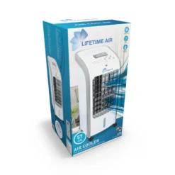 Lifetime Air Luftkühler, Airco, 3 Lüftergeschwindigkeiten, Swing Funktion, 2 Kühlelemente - Mit Befeuchtung Und Reinigung - Weiß - 62 Watt -Luft Wrame Haus Geschaft 22f3a7f17c1fb329f0d254e3b10082ae