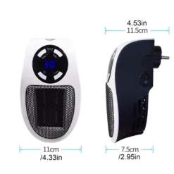 2er 500W 220V Steckdosen Heizlüfter Mini Heizung | Elektroheizer | Heizgerät Elektroheizer Plug In Heater Heizgerät Energie Sparen Mit Fernbedienung -Luft Wrame Haus Geschaft 230e4bb074ce3ed172ce10aab7567005