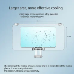 Universal Handy Wasserkühlung Kühler Gaming Phone Wasserkühler Einstellbarer Tragbarer Lüfterhalter -Luft Wrame Haus Geschaft 24a1ef14ce17e74bd917ba94c1e44e7b