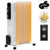 Flexot® Ölradiator 600W / 900W / 1500W - 3 Powerstufen 7 Rippen Elektroheizung Heizung Heizer Heater Radiator Überhitzungsschutz Thermostat Kabelaufwicklung Heizgerät Radiator