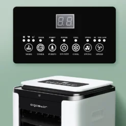 Aigostar Air Cooler, 3-in-1 Mobiles Klimagerät Ohne Abluftschlauch Mit Wasserkühlung, Luftkühler Mit Verdunstungskühlung, Ventilator, Luftbefeuchter, 7L Wassertank, Fernbedienung, 12Std Timer, 75W -Luft Wrame Haus Geschaft 24ac3761772b986dc1312c8e2d0ae381