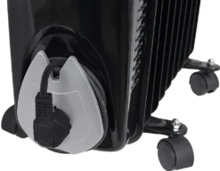 GUTFELS HR 32011 Sw, 1,45 M, Flur, Schwarz, Silber, Drehregler, 2500 W, 1000 W -Luft Wrame Haus Geschaft 25b68aee88796d0518f92d376c27419c