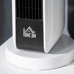 HOMCOM Heizgerät Heizlüfter 2000W Elektroheizer Keramik Heizturm Mit 3 Heizstufen Fernbedienung 8-Stunden-Timer Oszillation Heizer Heizung Kunststoff Weiß Ø18 X 44H Cm -Luft Wrame Haus Geschaft 25ea889a047539f49f255b860b60016a