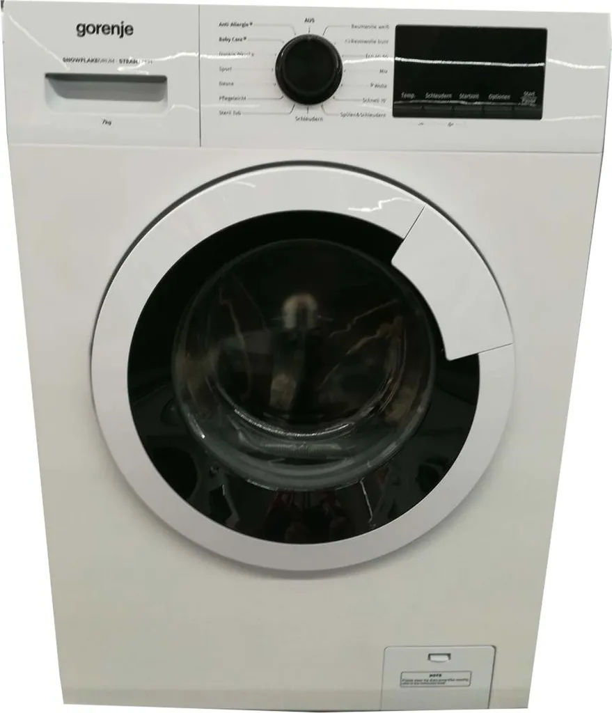Gorenje WHP74EPS Waschmaschine - Freistehend - Frontlader - 7 Kg Fassungsvermögen - 1400 U/min. - AquaStop - Weiß - Wasserpegelsensor - 15 Programme - Kindersicherung 7 Gorenje WHP74EPS Waschmaschine - Freistehend - Frontlader - 7 Kg Fassungsvermögen - 1400 U/min. - AquaStop - Weiß - Wasserpegelsensor - 15 Programme - Kindersicherung – Bild 7
