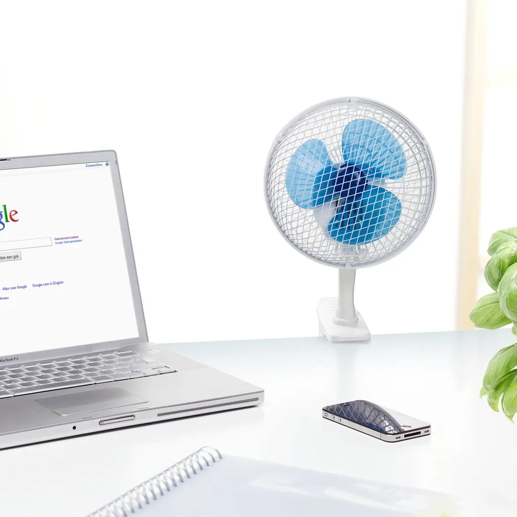 Bestron Tisch- / Clipventilator - Weiß/Blau; ACF15 1 Bestron Tisch- / Clipventilator - Weiß/Blau; ACF15