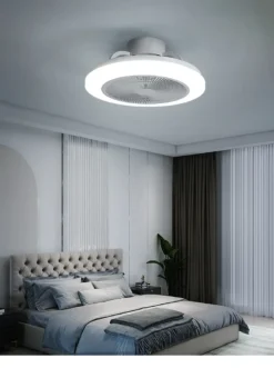 Eurotondisplay Deckenventilator Mit LED Beleuchtung D3301 Deckenlampe Ø 50cm 96W Mit Fernbedienung Lichtfarbe/Helligkeit Einstellbar Dimmbar LED Deckenleuchte Fan Light Ceiling -Luft Wrame Haus Geschaft 2cc7d011174c028ee77c90b8b3b6ce61