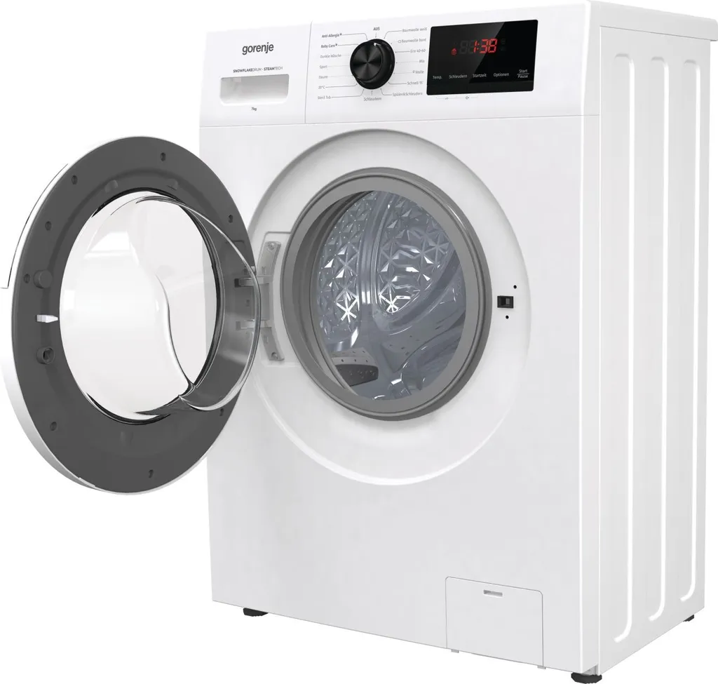 Gorenje WHP74EPS Waschmaschine - Freistehend - Frontlader - 7 Kg Fassungsvermögen - 1400 U/min. - AquaStop - Weiß - Wasserpegelsensor - 15 Programme - Kindersicherung 4 Gorenje WHP74EPS Waschmaschine - Freistehend - Frontlader - 7 Kg Fassungsvermögen - 1400 U/min. - AquaStop - Weiß - Wasserpegelsensor - 15 Programme - Kindersicherung – Bild 4
