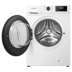 Bomann WA 7194 Waschmaschine, 9kg, Invertermotor, 15 Programme, 1.400 U/min.(max), LED-Display, Kindersicherung, Dampffunktion, Weiß -Luft Wrame Haus Geschaft 2e6b3458d2153feee49ee56dce81bc15