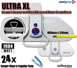 Dampfbügelpresse Ultra XL Von Speedypress - Die Größte & Fortschrittschlichste Heimdampfbügelpresse In Europa (90cm Y 31cm; 2.200watt) Für Superschnelles Bügeln (+ Ersatzabdeckung & Schaumstoff-Unterfilz UVP 45,00 € + Weiteres Zubehör GRATIS) 19 Dampfbügelpresse Ultra XL Von Speedypress - Die Größte & Fortschrittschlichste Heimdampfbügelpresse In Europa (90cm Y 31cm; 2.200watt) Für Superschnelles Bügeln (+ Ersatzabdeckung & Schaumstoff-Unterfilz UVP 45,00 € + Weiteres Zubehör GRATIS) -Luft Wrame Haus Geschaft 30dc7b4b5b72668dad83da918794f267