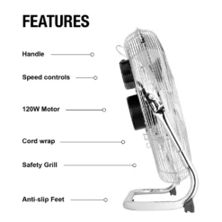 Pro Breeze 50 Cm Bodenventilator Aus Chrom, Ventilator Mit 3 Geschwindigkeitsstufen Und Verstellbaren Ventilatorkopf - Windmaschine Für Fitnessstudio Oder Werkstatt 10 Pro Breeze 50 Cm Bodenventilator Aus Chrom, Ventilator Mit 3 Geschwindigkeitsstufen Und Verstellbaren Ventilatorkopf - Windmaschine Für Fitnessstudio Oder Werkstatt -Luft Wrame Haus Geschaft 31060f4d3922d58254696fa94fd6b447