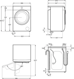 AEG - L6FBC41478 - Waschmaschine - 7 Kg -Luft Wrame Haus Geschaft 31ae6fa511f334ed031f408c4d4ebe82