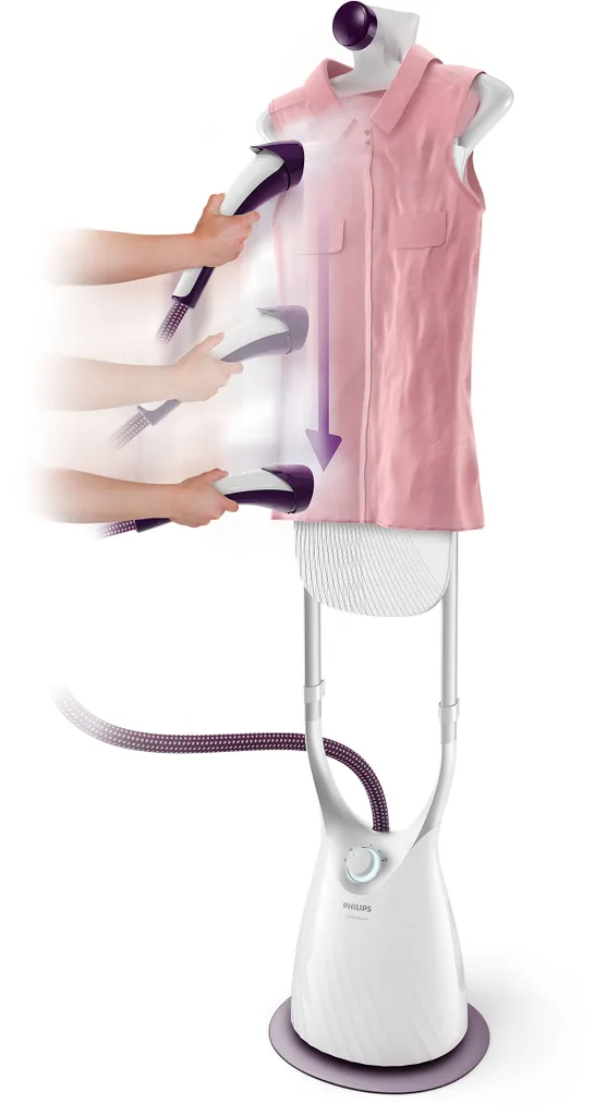 Philips ComfortTouch Dampfglätter Steamer, 40 G/min Konstanterante Dampfleistung, 2000 W, Weiß (GC557/30) 10 Philips ComfortTouch Dampfglätter Steamer, 40 G/min Konstanterante Dampfleistung, 2000 W, Weiß (GC557/30) – Bild 10